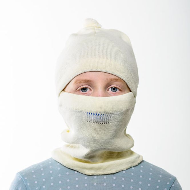 Hovedbilde Lue 2-7 år akryl hvit (medlemspris 250,-)